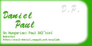 daniel paul business card